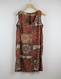 vestido recto estampado mylcau m