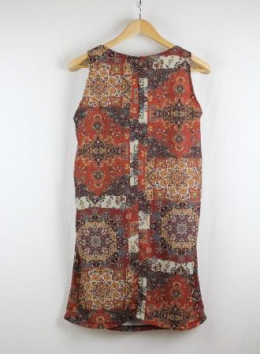 vestido recto estampado mylcau m