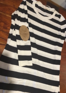Vestido de punto tipo marinero de Zara