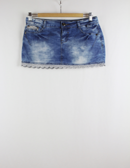 falda denim black bat M/40