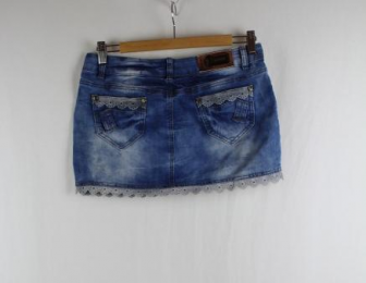 falda denim black bat M/40