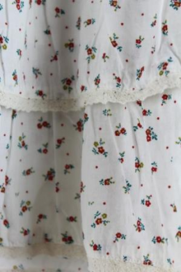 falda volantes blanco 38