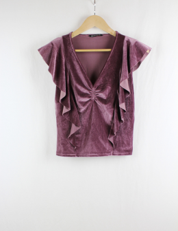 blusa terciopelo strdivarius m