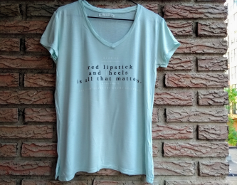 Camiseta manga corta estampado
