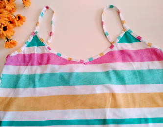 Crop top rayas BSK