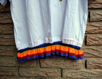 Camiseta volante multicolor Zara