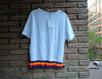 Camiseta volante multicolor Zara