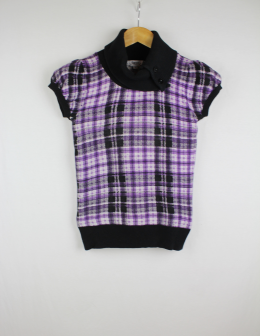 camiseta cuadro de gales blanco 40/36