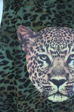 camiseta oversize animal print zara m