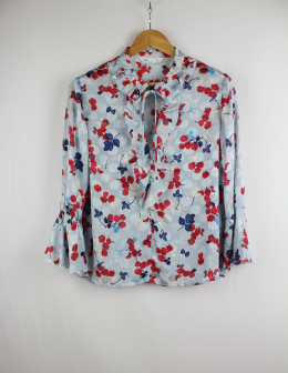 blusa estampada zara L