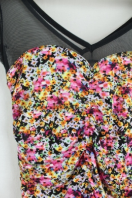vestido drapeado bershka m