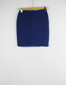 falda tubo cuadros pull and bear s