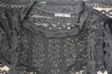blusa encaje zara m