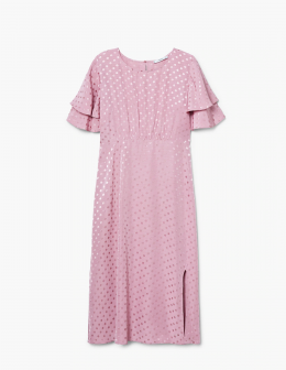 vestido lunares mango m