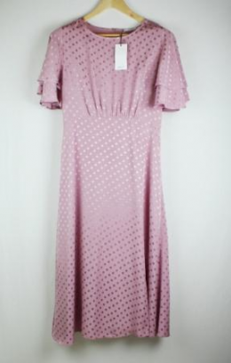 vestido lunares mango m
