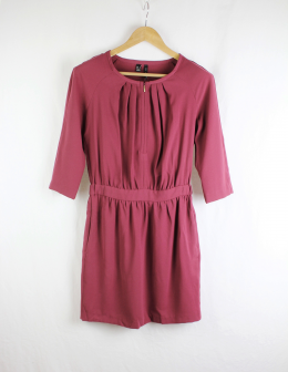 vestido crepe mango s