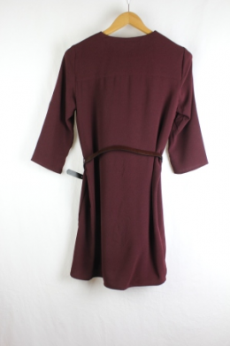 vestido crepe mango s