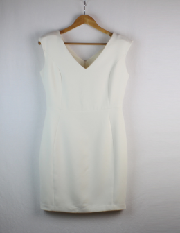 vestido hombreras mango M