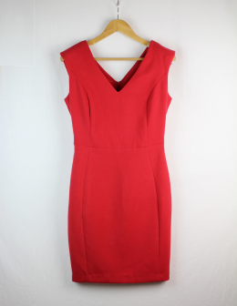 vestido hombreras mango M