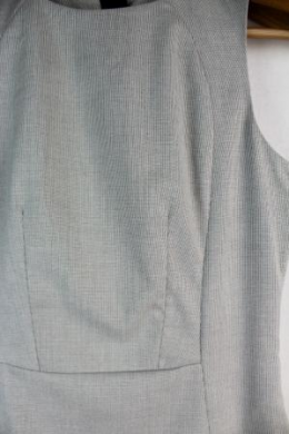vestido entallado cuadros hm 36