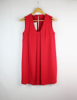 vestido crepe mango s/M