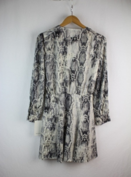 vestido animal print zara s
