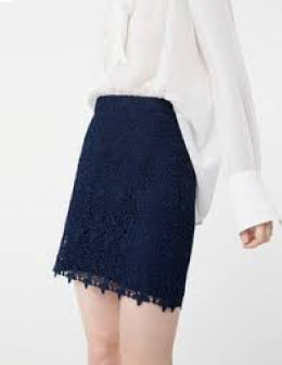 falda guipur mango 38/36