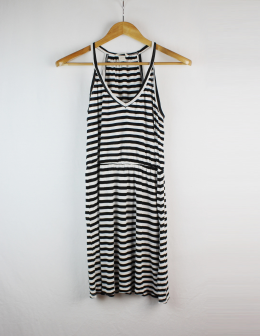 vestido playero rayas hm s