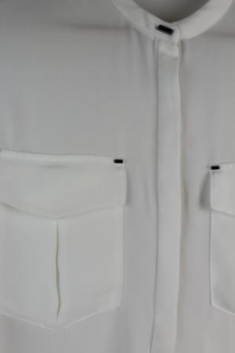 camisa fluida bolsillos mango m