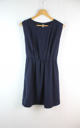 mini vestido azul marino mango s