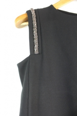 mini vestido negro mango s