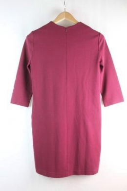 vestido recto granate mango s