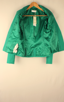 blazer verde mango