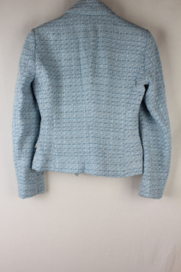 blazer tweed azul zara