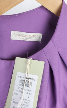 vestido punto drapeado rinascimiento