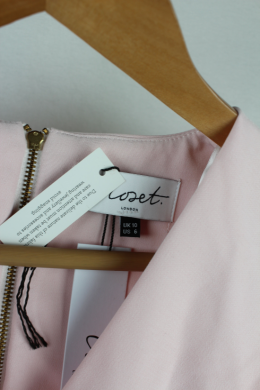 Vestido texturas rosa closet london
