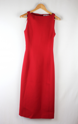 vestido rojo zara