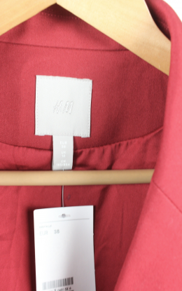 vestido blazer cruzado color rojo caldera de Hm