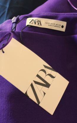 Vestido morado zara