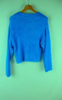Cardigan azul zara