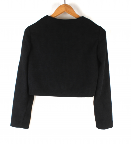 chaqueta tweed negra zara