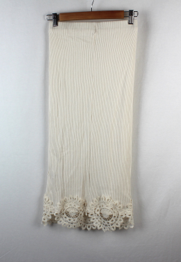 Falda punto canale y crochet zara