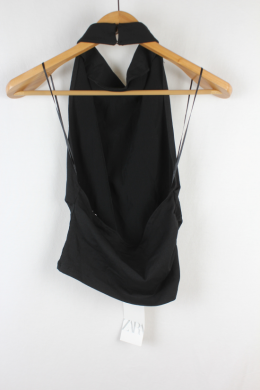 top halter negro zara