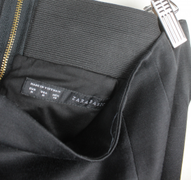 falda tubo negra zara