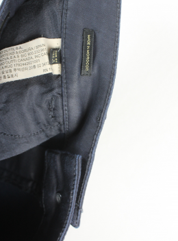 falda encerada azul marino massimo dutti 36