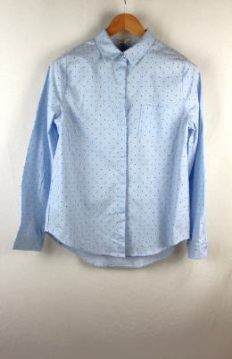 camisa lunares azul  emma ella