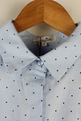 camisa lunares azul  emma ella