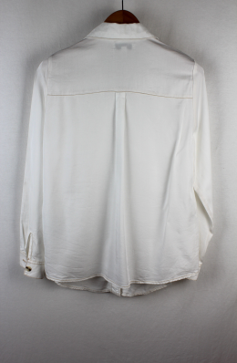 camisa lyocell marfil cortefiel