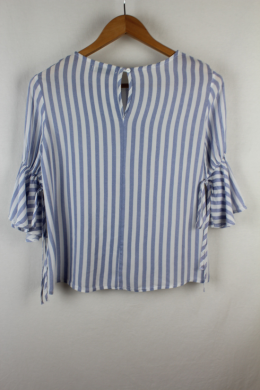 blusa rayas azul mulaya