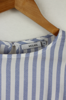 blusa rayas azul mulaya